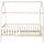 Lit cabane enfant 200x90cm - Bois blanc - Jusqu'à -32% sur votre article