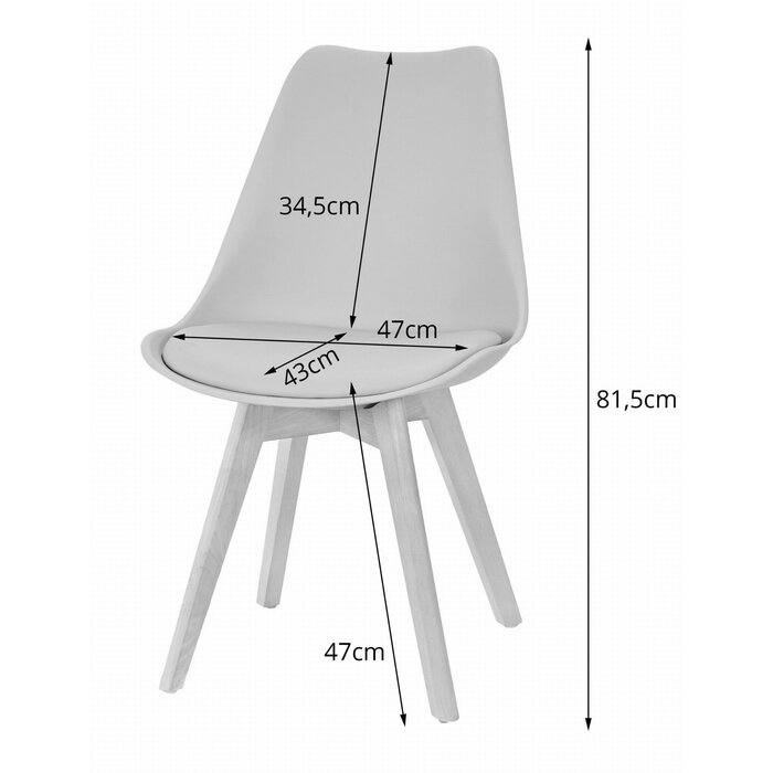 Lot de 4 chaises scandinaves : design et confort, jusqu'à -24% de réduction