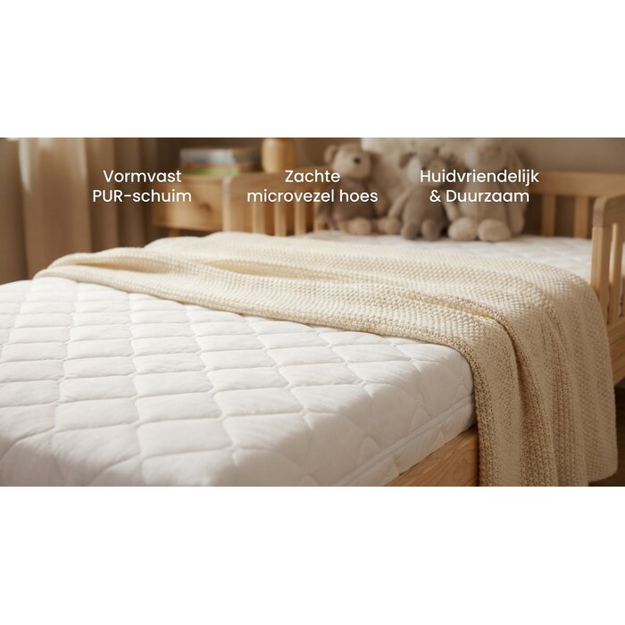 Matelas enfant 160x80cm - Mousse PUR - Confort équilibré - Jusqu'à -38%