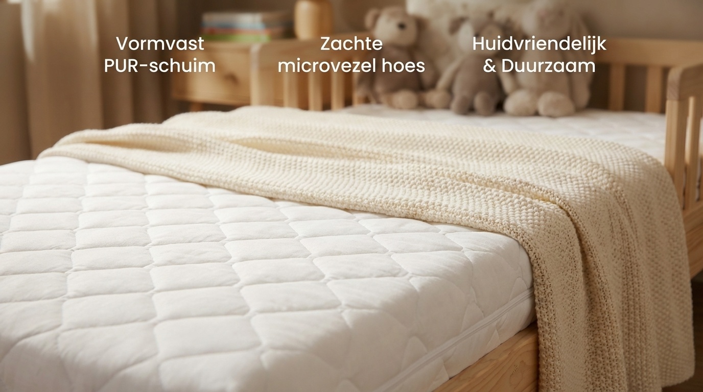 Matelas enfant 160x80cm - Mousse PUR - Confort équilibré - Jusqu'à -38%