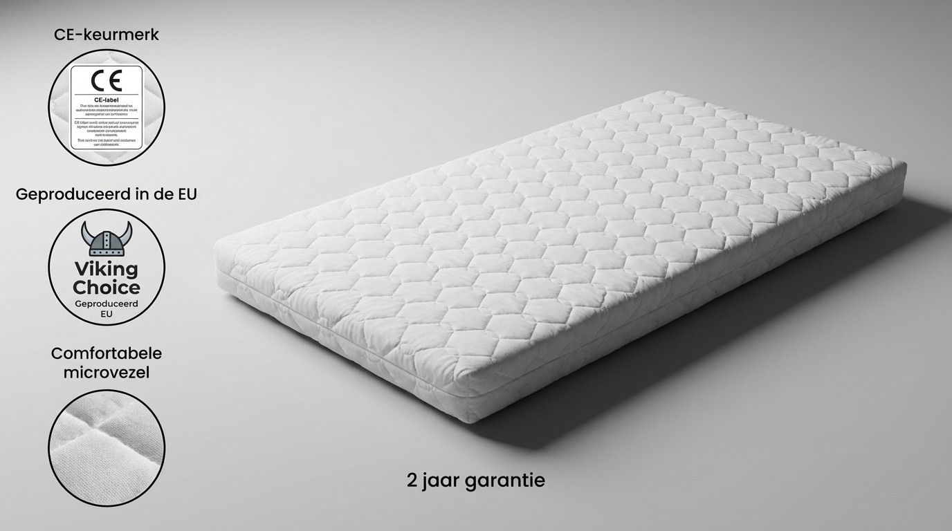 Matelas enfant 160x80cm - Mousse PUR - Confort équilibré - Jusqu'à -38%