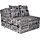 Matelas pliable 3 parties 200x70x15cm - Confort d'appoint - Jusqu'à 30% de remise