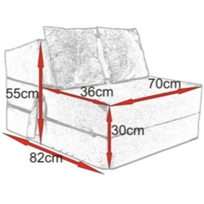 Matelas pliable 3 parties 200x70x15cm - Confort d'appoint - Jusqu'à 30% de remise
