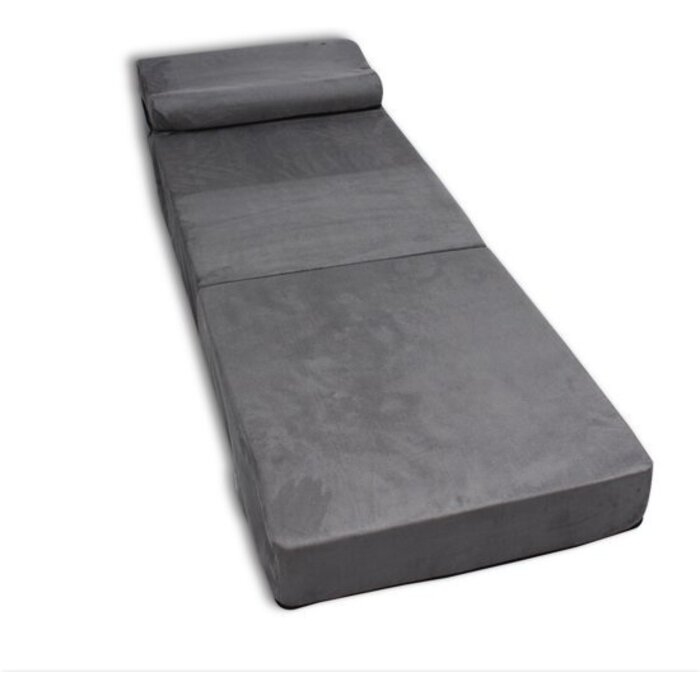 Matelas pliable 200x70x15 cm - Gris - Jusqu'à -35% sur le modèle déballé
