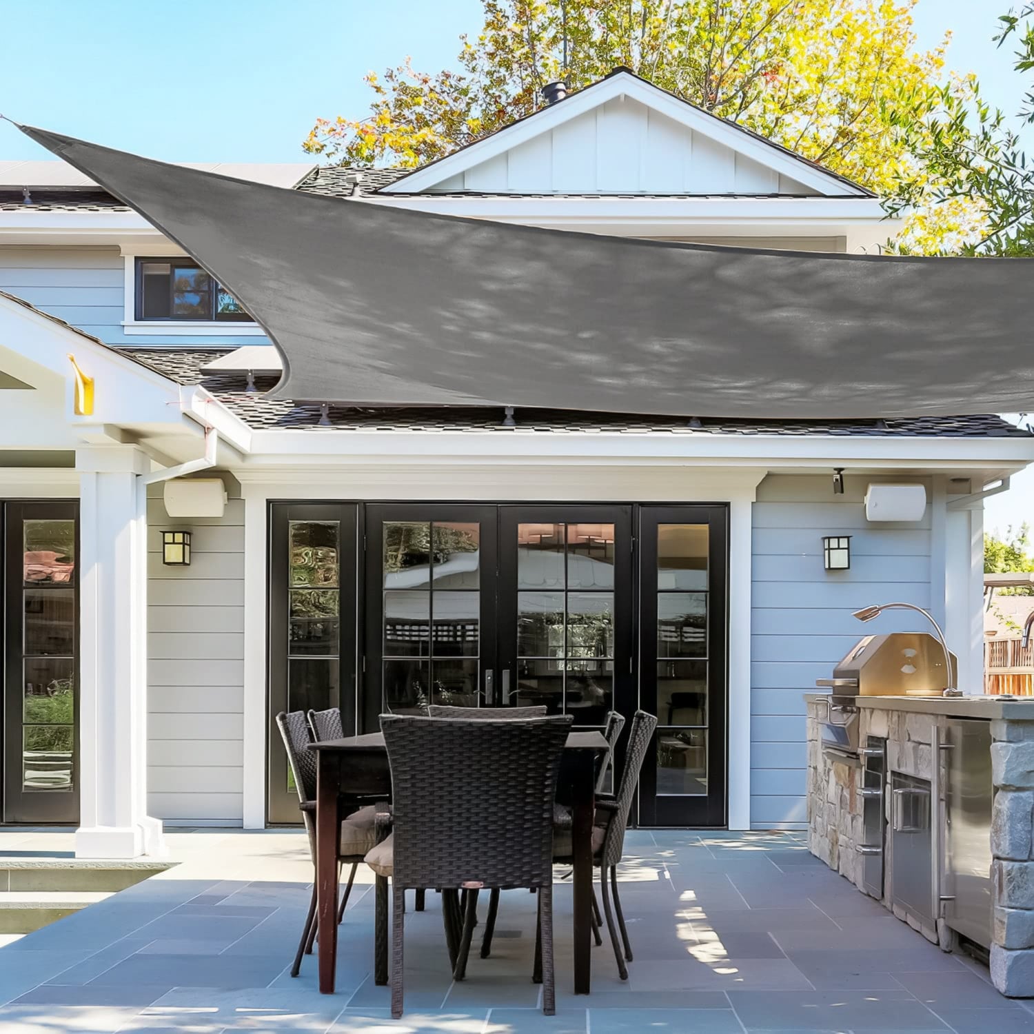 Voile d'ombrage carrée 4x4m imperméable - Jusqu'à 34% de réduction
