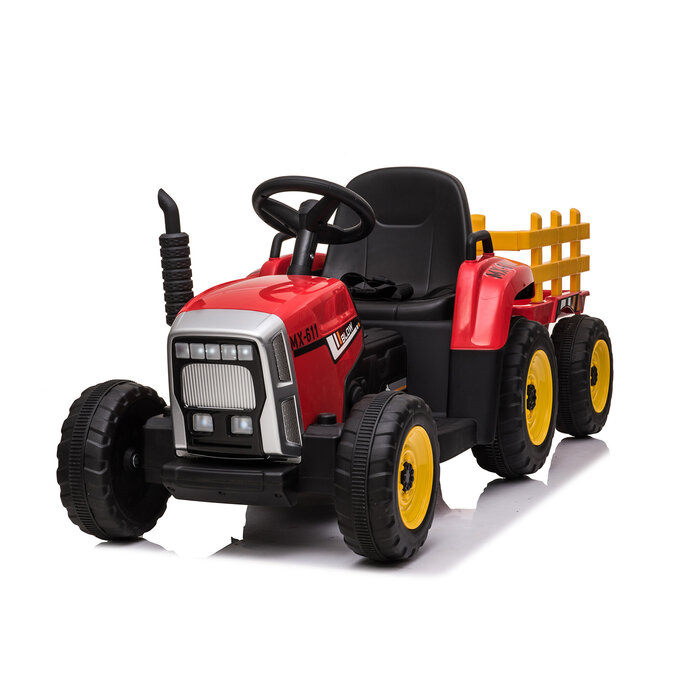 Tracteur électrique pour enfants 12V avec remorque - Jusqu'à -29%
