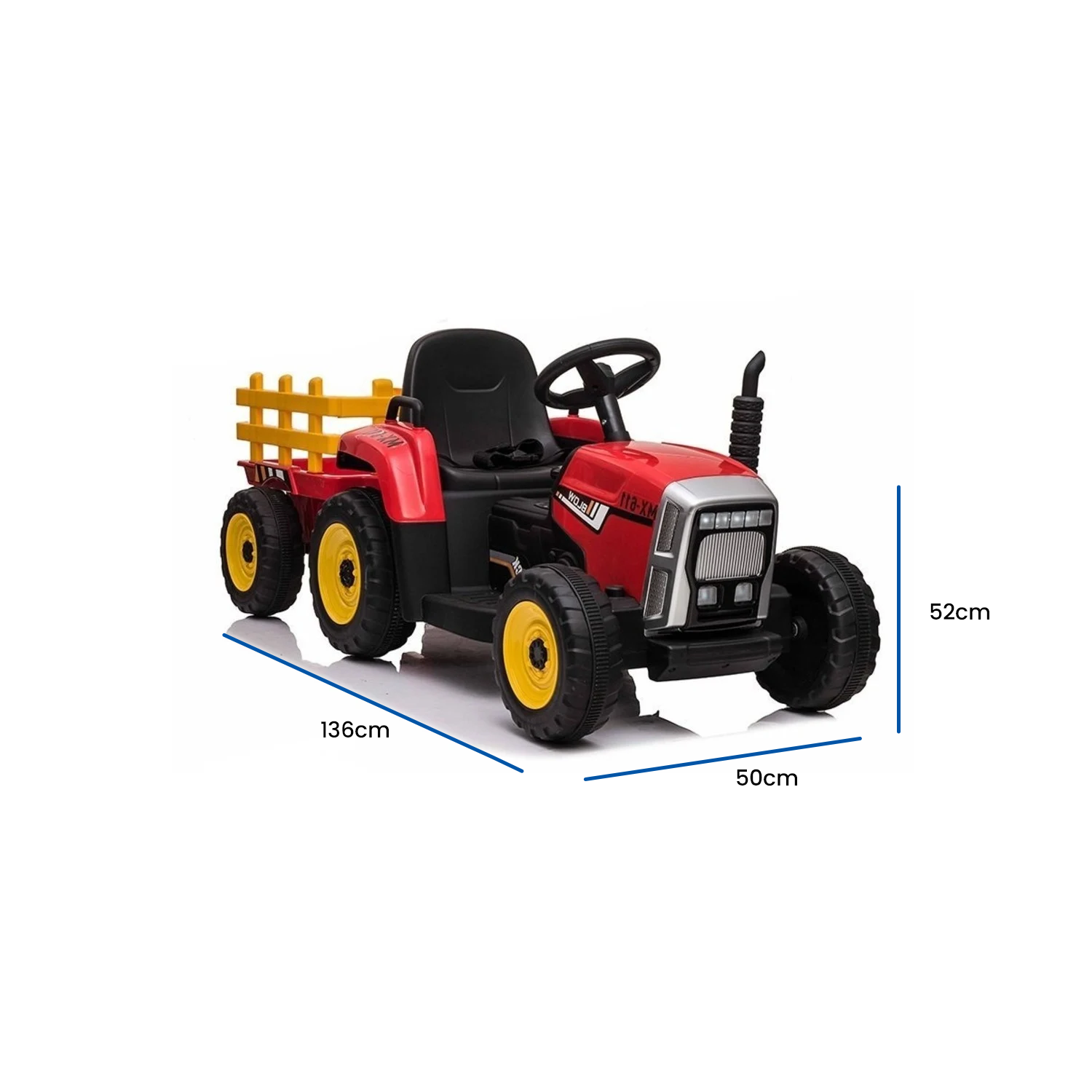 Tracteur électrique pour enfants 12V avec remorque - Jusqu'à -29%