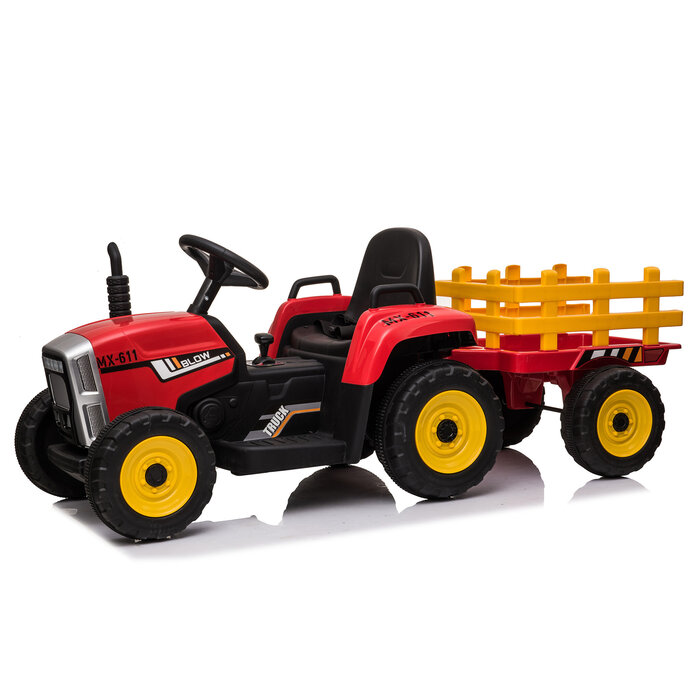 Tracteur électrique pour enfants 12V avec remorque - Jusqu'à -29%