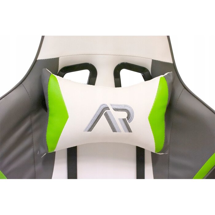 Chaise Gaming Ergonomique - Blanc, Gris et Citron - Jusqu'à 10% de remise