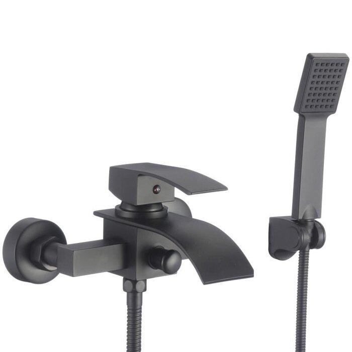 Mitigeur Bain Mural Noir Cascade - Jusqu'à -24% sur votre équipement