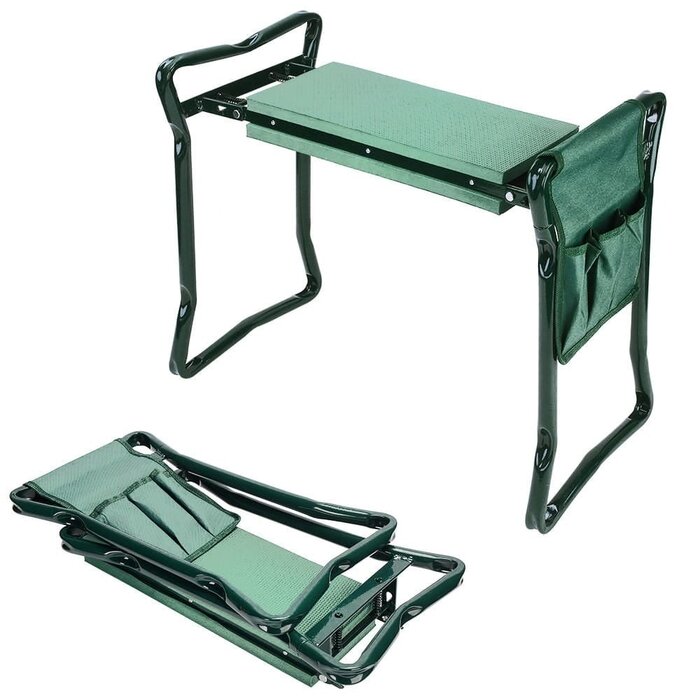 Banc de jardin 3-en-1 pliable : Siège et genouillère - Jusqu'à -33%