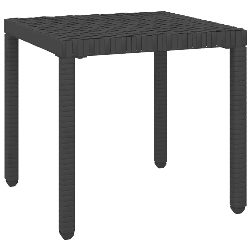 Lot de 2 bains de soleil avec table - Poly rotin noir - Jusqu'à -38%