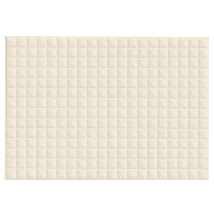 Couverture lestée 138x200 cm 6 kg - Crème - Jusqu'à -33%