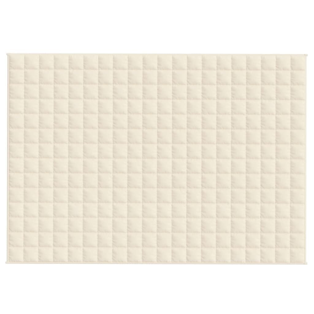 Couverture lestée 138x200 cm 6 kg - Crème - Jusqu'à -33%