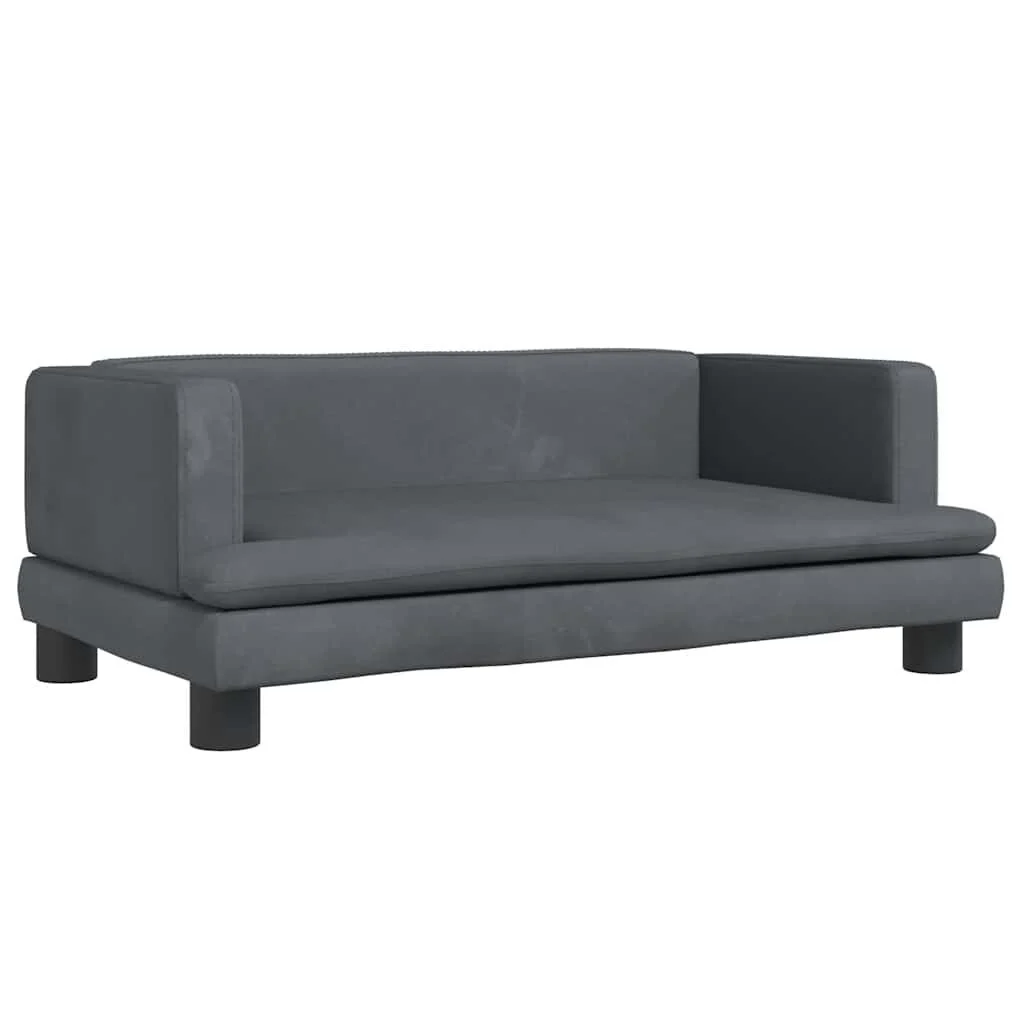 Canapé enfant velours gris - Jusqu'à 34% de remise