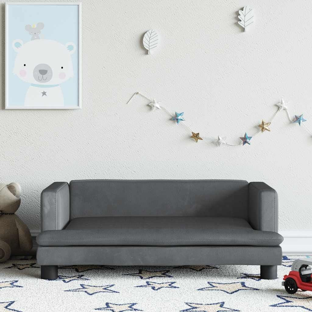 Canapé enfant velours gris - Jusqu'à 34% de remise
