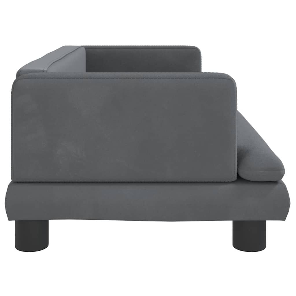 Canapé enfant velours gris - Jusqu'à 34% de remise
