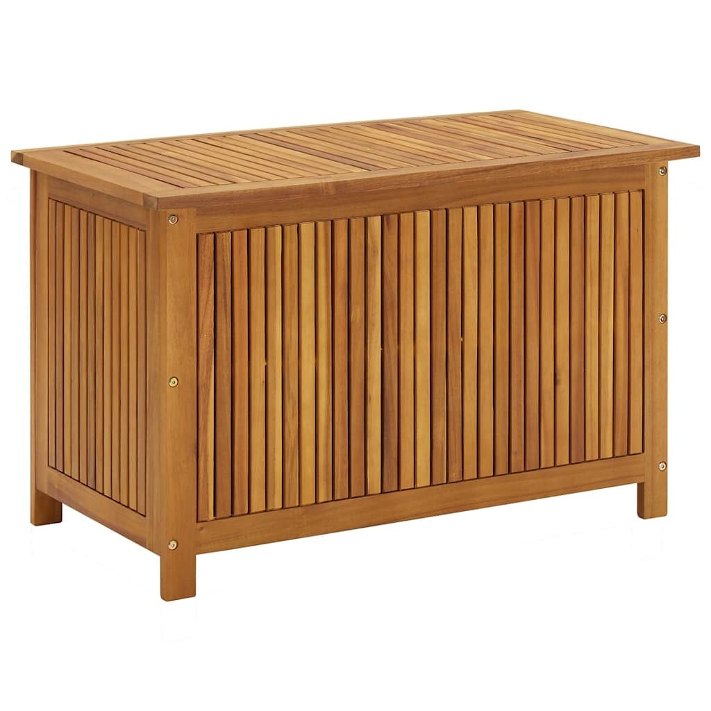 Coffre de jardin en acacia massif 90cm - Jusqu'à -35% en Outlet