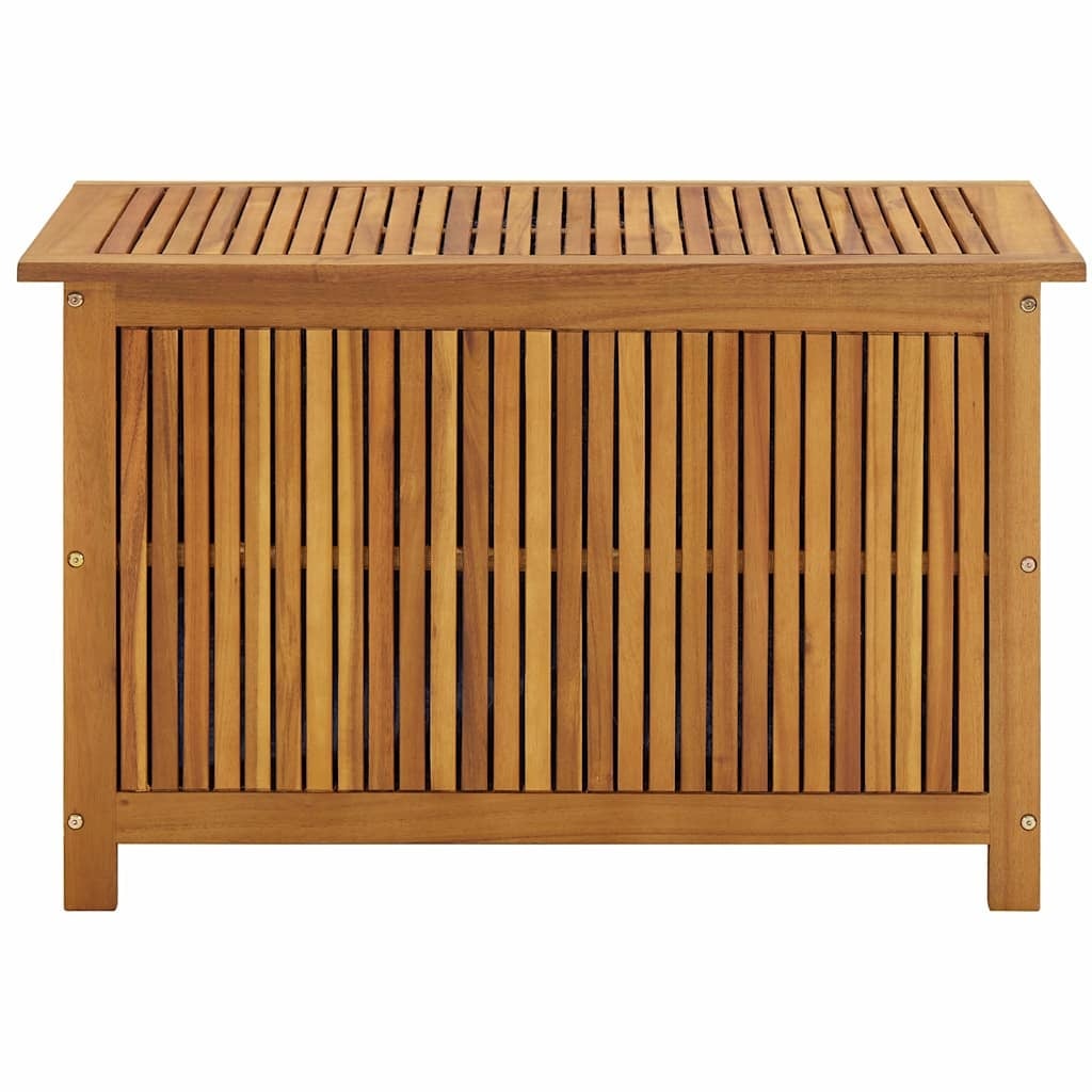 Coffre de jardin en acacia massif 90cm - Jusqu'à -35% en Outlet