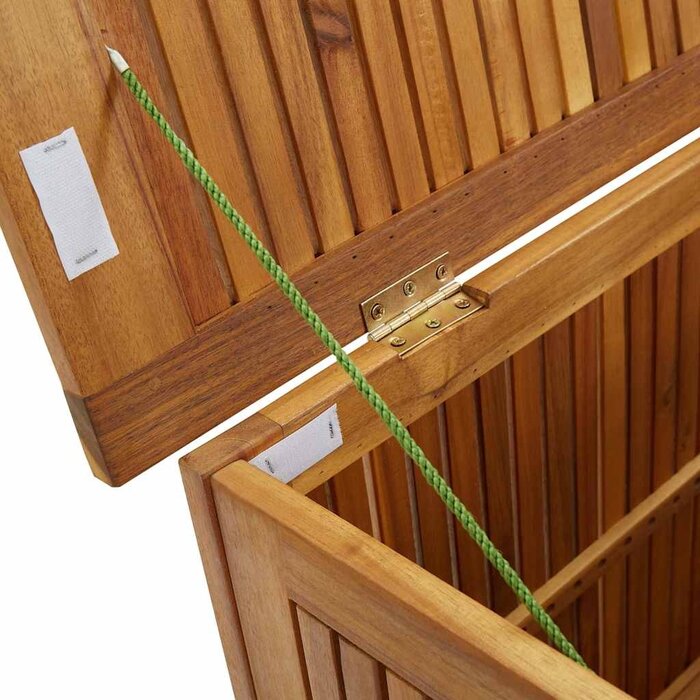 Coffre de jardin en acacia massif 90cm - Jusqu'à -35% en Outlet