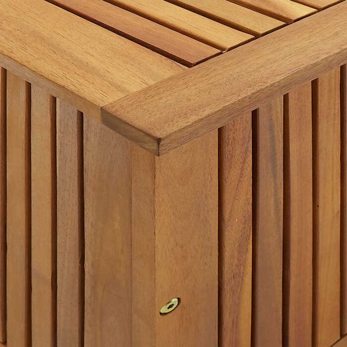 Coffre de jardin en acacia massif 90cm - Jusqu'à -35% en Outlet