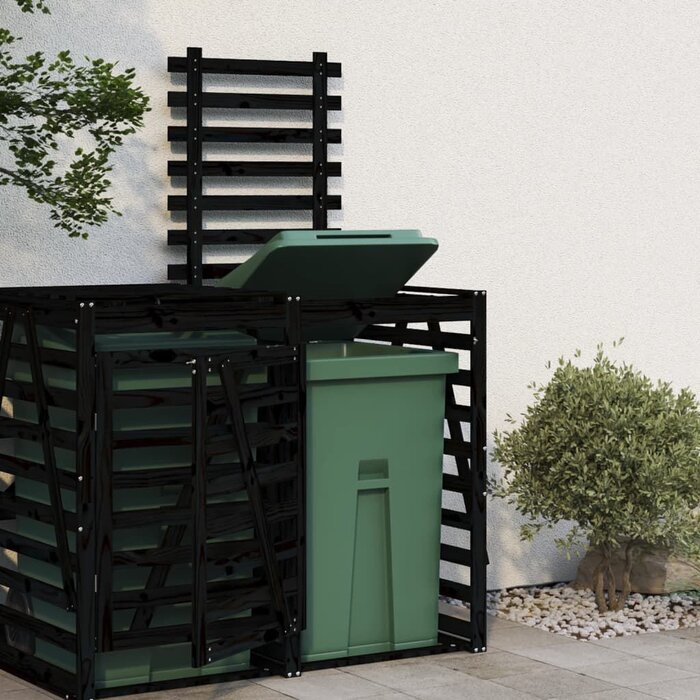 Extension pour abri poubelles en pin noir - Jusqu'à -34% de remise