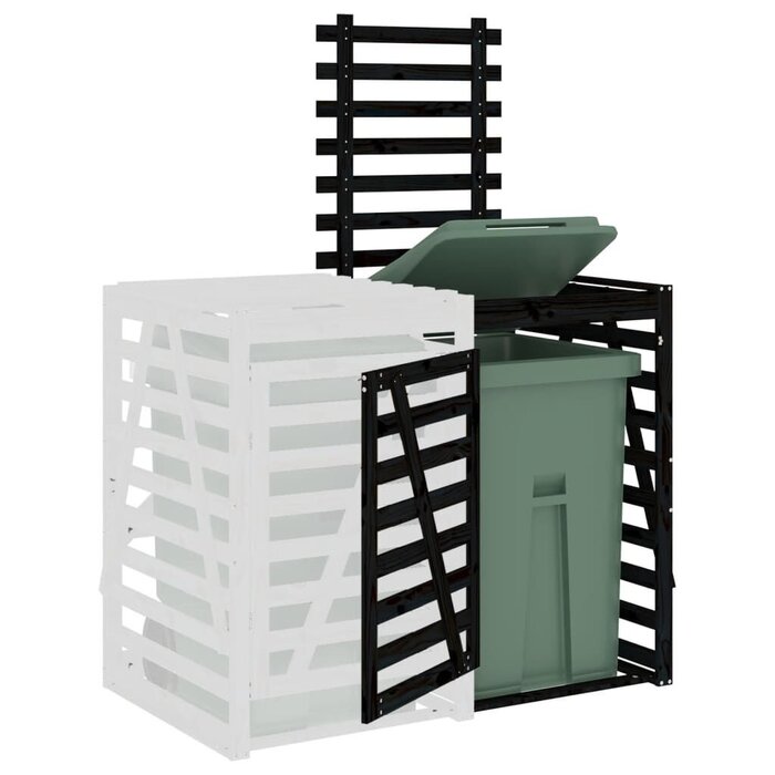 Extension pour abri poubelles en pin noir - Jusqu'à -34% de remise