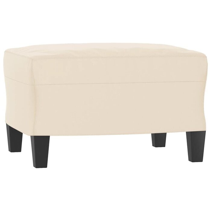 Repose-pieds en microfibre beige - Jusqu'à -53% sur le prix d'origine