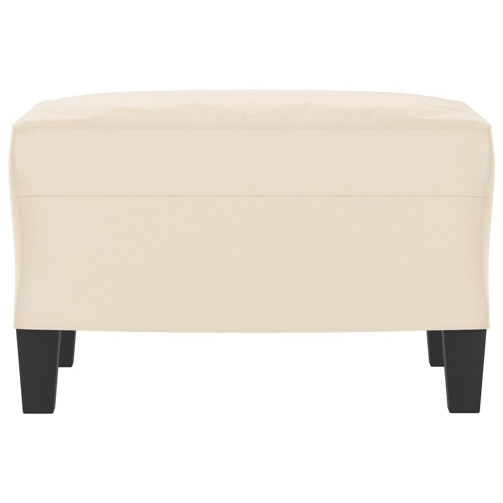 Repose-pieds en microfibre beige - Jusqu'à -53% sur le prix d'origine