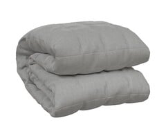 Vidaxl Couverture lestée coton 9 kg (122x183 cm) - Gris - Jusqu'à -50%