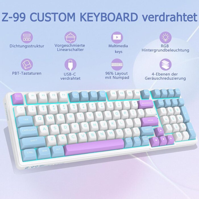 Clavier mécanique gaming 99 touches - Jusqu'à -58% sur votre achat