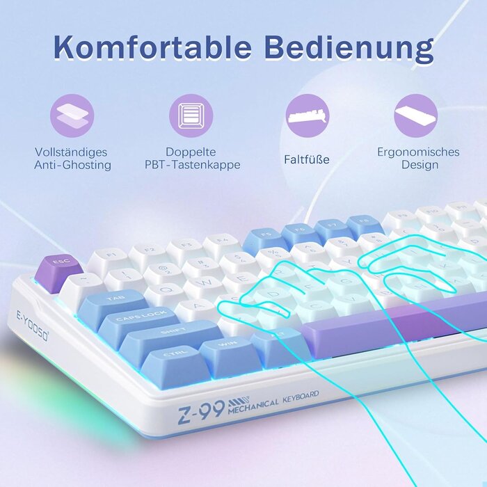 Clavier mécanique gaming 99 touches - Jusqu'à -58% sur votre achat