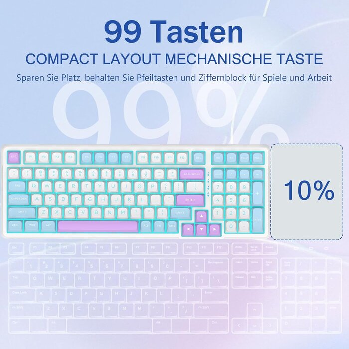 Clavier mécanique gaming 99 touches - Jusqu'à -58% sur votre achat