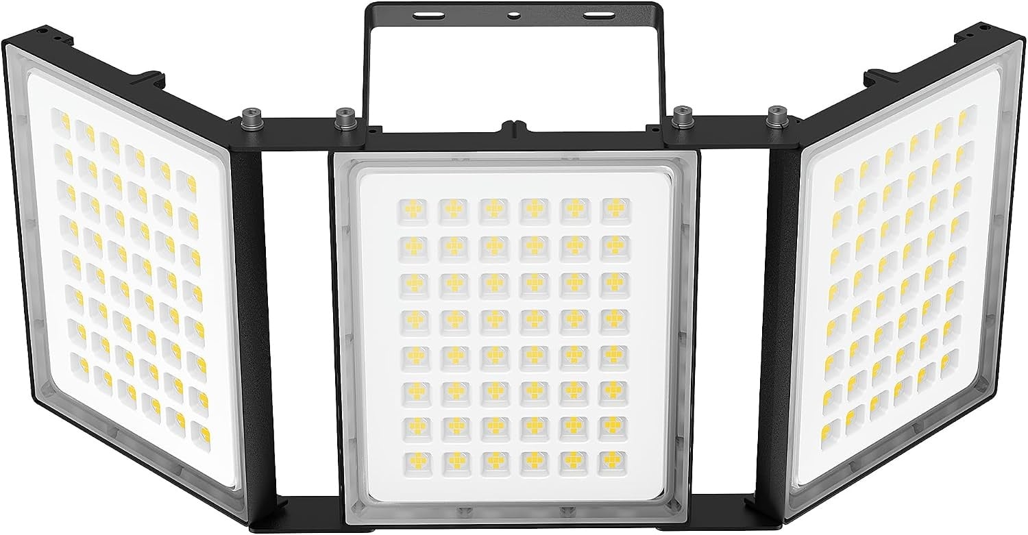 Projecteur LED 600W 60000lm - 3 têtes orientables - Jusqu'à -43%