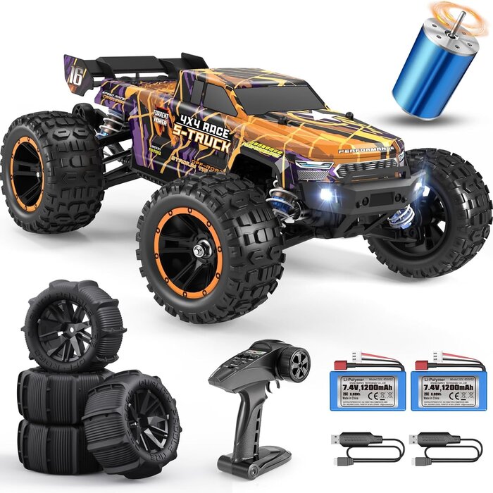 Monster Truck Télécommandé Brushless 1/16 - 48 km/h - Jusqu'à -30% Outlet