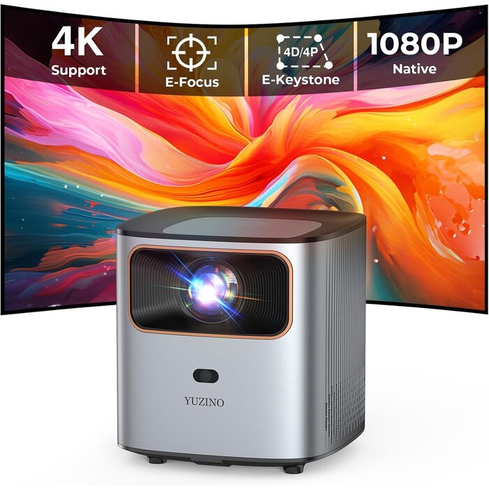 Vidéoprojecteur 4K 1080p Wi-Fi et Bluetooth - Jusqu'à -33% sur l'Outlet