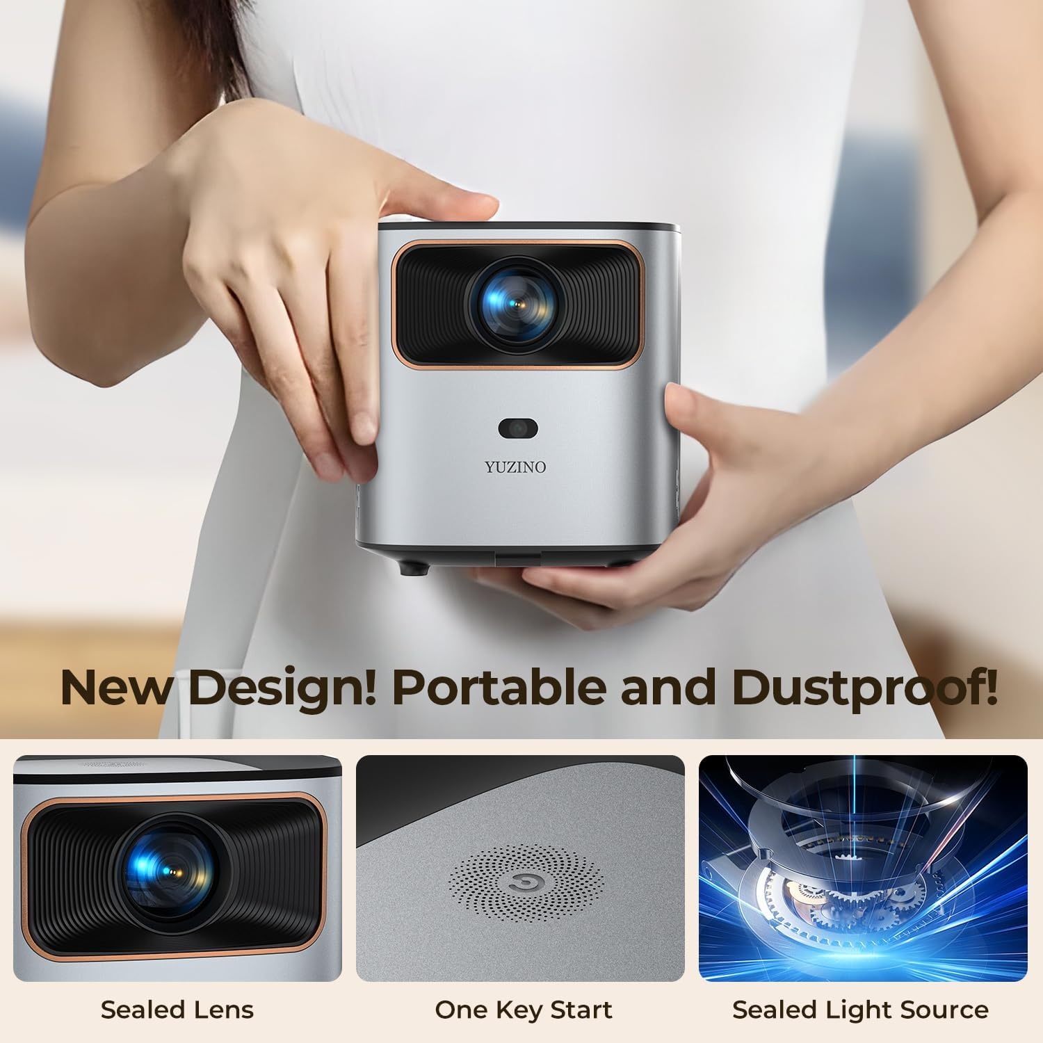 Vidéoprojecteur 4K 1080p Wi-Fi et Bluetooth - Jusqu'à -33% sur l'Outlet