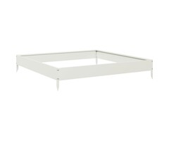 Vidaxl Jardinière surélevée en acier blanc 100x100 cm - Jusqu'à -48%