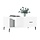 Table basse design blanc 90x50 cm - Jusqu'à -32%