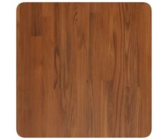 Vidaxl Plateau de table en chêne massif 50x50cm - Marron foncé - Jusqu'à -49%