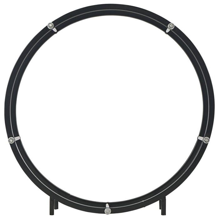 Range-bûches rond en acier noir 70cm - Jusqu'à -32% sur les retours