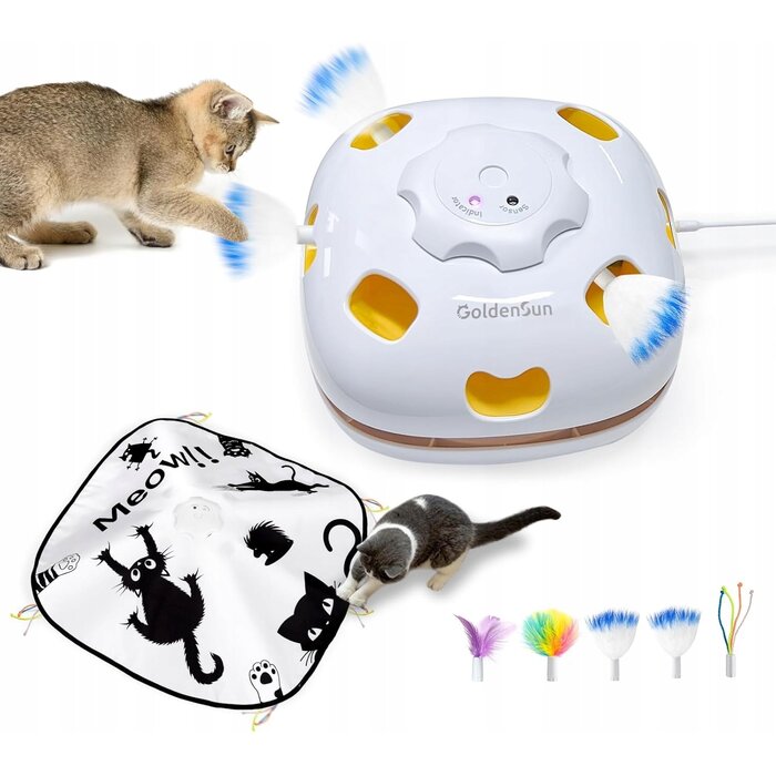 Jouet interactif 4-en-1 pour chat - Jusqu'à 32,5% de réduction