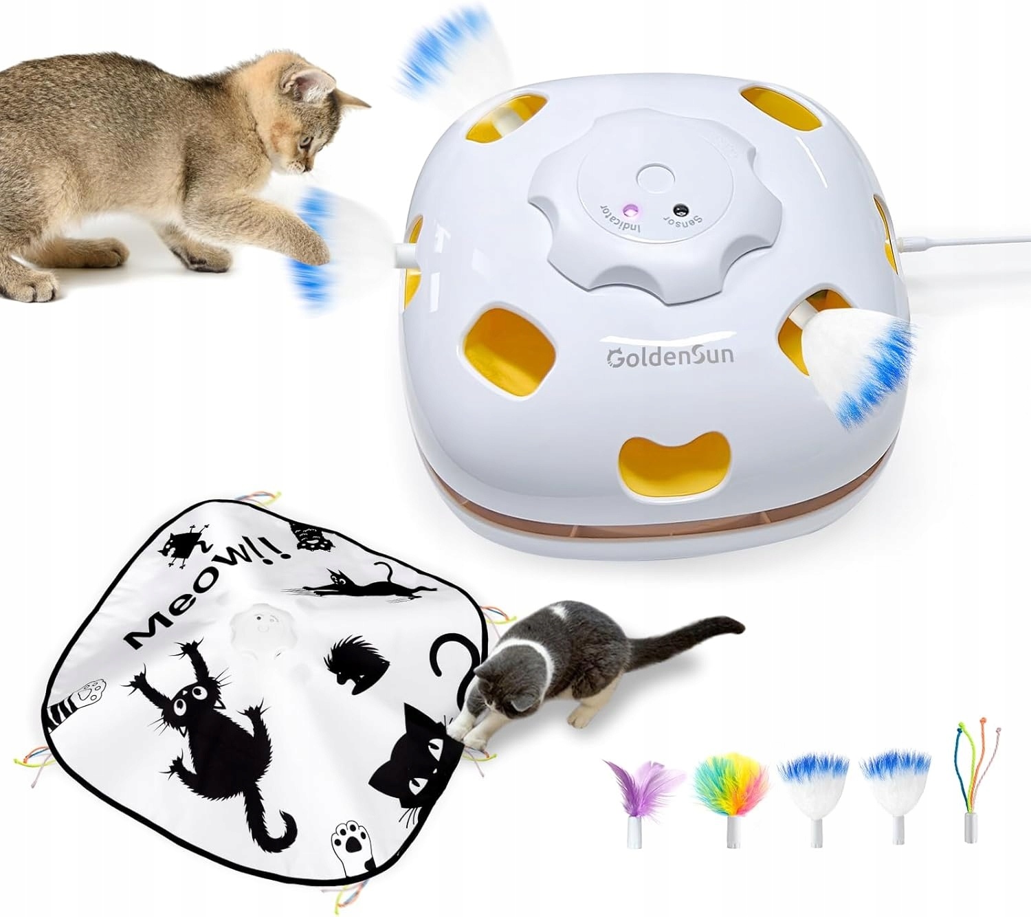 Jouet interactif 4-en-1 pour chat - Jusqu'à 32,5% de réduction