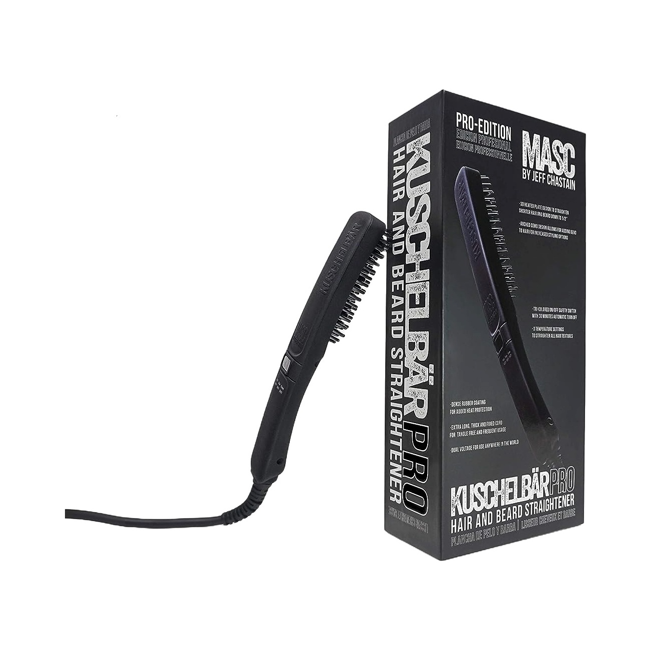 Brosse lissante cheveux et barbe professionnelle - Jusqu'à 33% de réduction