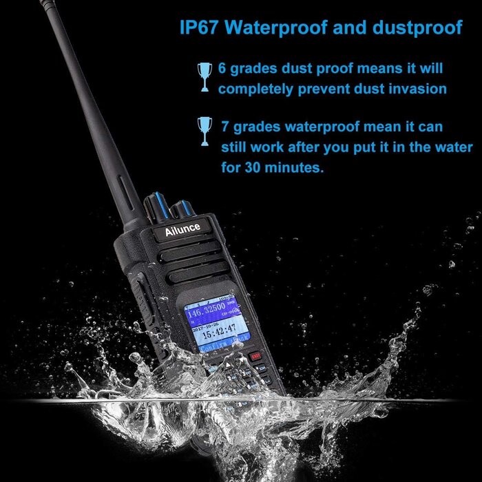 Talkie-walkie DMR bi-bande GPS IP67 - Jusqu'à 30% de remise