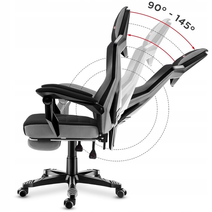 Chaise Gaming Ergonomique Grise - Jusqu'à -33% sur l'état Déballé