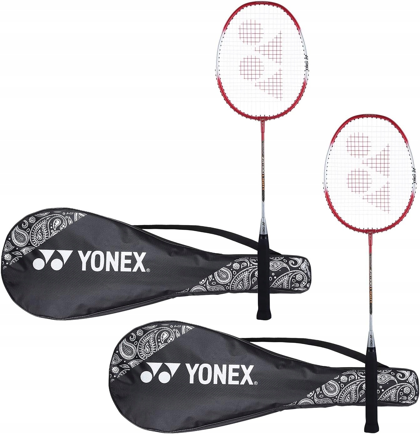 Set de 2 raquettes de badminton légères - Rouge - Jusqu'à 33% de remise