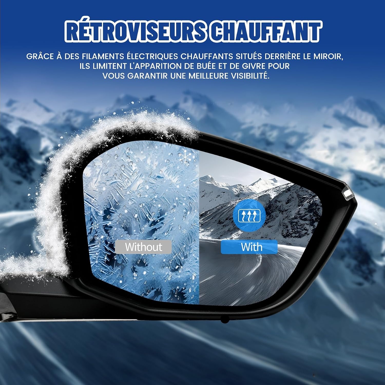 Rétroviseur droit électrique pour Opel Astra L/Peugeot 308 III - Jusqu'à -29%