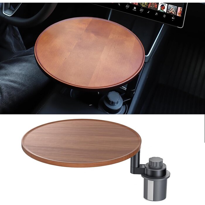 Tablette de volant rotative 360° en bois - Jusqu'à -29% de remise