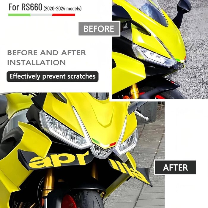 Spoiler Aérodynamique Aprilia RS660 - Jaune - Jusqu'à 29% de réduction
